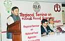 The Union Minister for Consumer Affairs, Food and Public Distribution Shri Sharad Yadav delivering his inaugural speech at Regional Seminar on National Food Agencies " Challenges of the New Millennium" in New Delhi on December 15