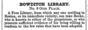 1848 BowditchLibrary BostonDirectory