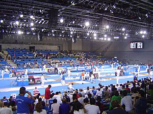 2008 Olympic Modern penthalton - fencing action