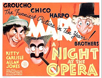 A Night at the Opera lobby card