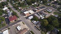 Aerial photo of White Pigeon facing South East