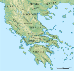 Ancient Regions Mainland Greece-es