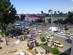 Beruni street in Samarkand