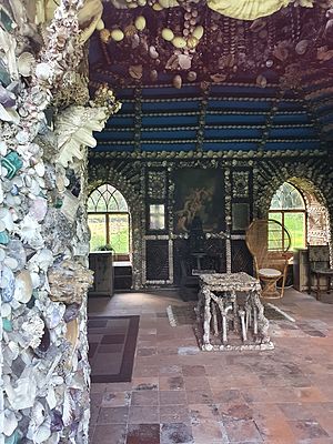 Interior of the Shell Cottage at Carton House