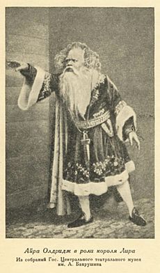 Ira Aldridge as King Lear