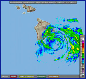 Iselle radar 20140808 0845 UTC