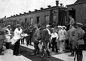 Nicholas II with his family in Yevpatoria