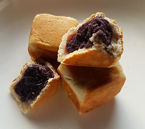 Philippine ube hopia (bakpia)