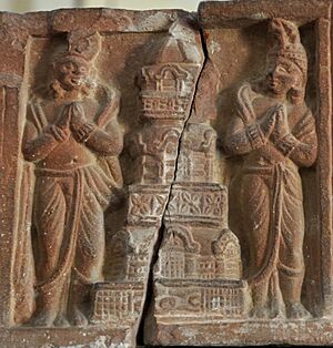 Tall circular Buddhist temple, Early 1st Century CE - Mathura - ACCN 00-M3 - Government Museum - Mathura