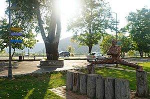 Van Damme Monument in Azerbaijan