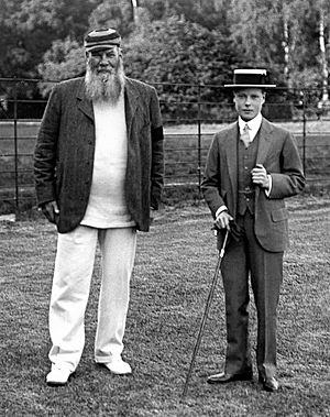 W. G. Grace and future King Edward VIII, Prince of Wales