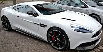 White Aston Martin Vanquish in France (cropped)