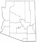 Location in Maricopa County and the state of Arizona