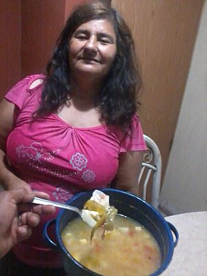 Caldo de queso.