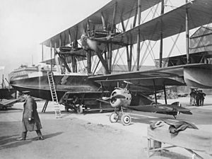 Felixstowe Fury and Sopwith Camel