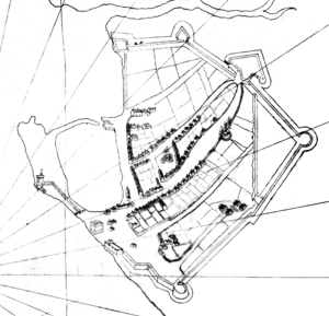 Map of portsmouth a bit before 1540