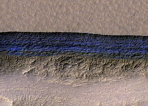 Mars exposed subsurface ice