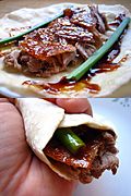 Peking duck wrap