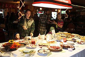 Pie contest in Ester, Alaska