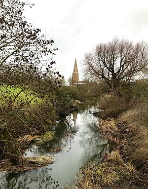 Saint Peter's, Kirby Bellars from the River Wreak