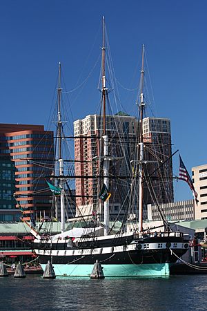 USS Constellation Inner Harbor.JPG