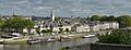 View of Angers on the Maine river from the castle