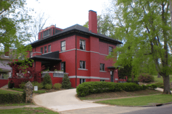 A larger home in the neighborhood