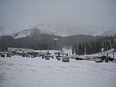 Arapahoe Basin parking area