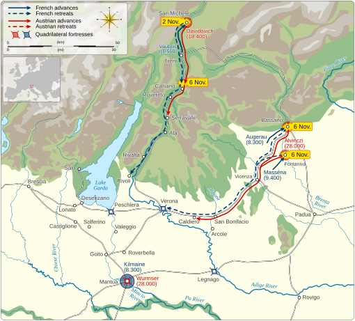 Arcole campaign first phase