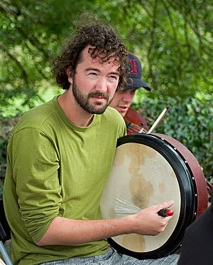 Bodhran player