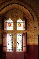 Castell Coch - tiled window