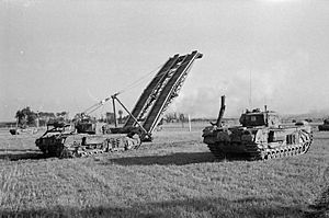 Churchill-AVRE-with-Small-Box-Girder-Bridge-and-Churchill-Crocodile