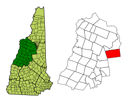 Location in Grafton County, New Hampshire