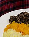 Haggis, neeps and tatties