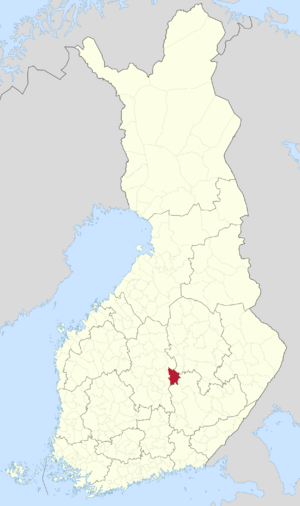 Location of Hankasalmi in Finland