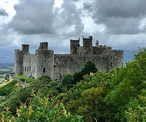 Harlech Castle built from 1283