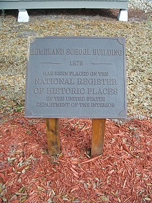 Homeland FL School plaque01