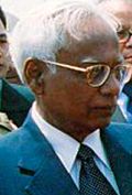 Iajuddin Ahmed at Zia International Airport in Dhaka (cropped)