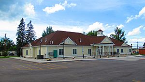 The rebuilt Oscoda County Courthouse in Mio