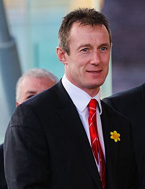 Robert Howley Wales Grand Slam Celebration, Senedd 19 March 2012.jpg