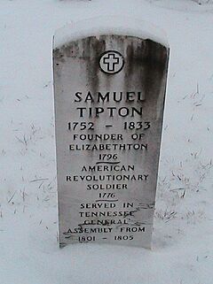 Samuel Tipton headstone Elizabethton