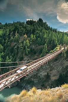 Skippers Bridge in Skippers Canyon