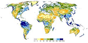 Total Renewable Freshwater Resources in mm per year By WaterGAP Average 1961-1990