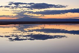 Tramonto sul Salar de Atacama