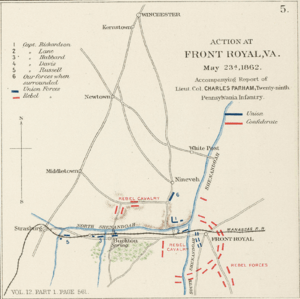 Battle of Front Royal map