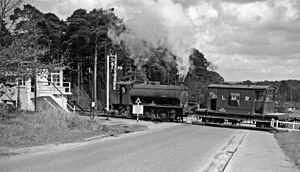 Bordon Longmoor Military Railway crossing geograph-3281644-by-Ben-Brooksbank