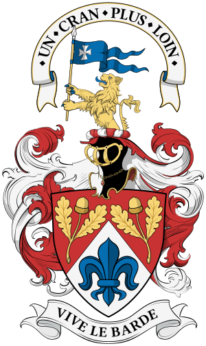 Coa Scotland Brim-DeForest of Balvaird Castle, Baron of Balvaird big with motto and crie de geurre