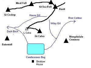 Great Calva sketch map