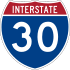 Interstate 30 marker