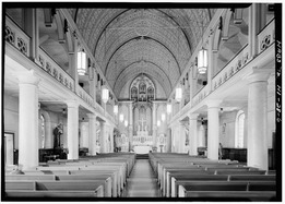 INTERIOR, TOWARD ALTAR - Our Lady of Peace Cathedral, 1183 Fort Street, Honolulu, Honolulu County, HI HABS HI,2-HONLU,21-6